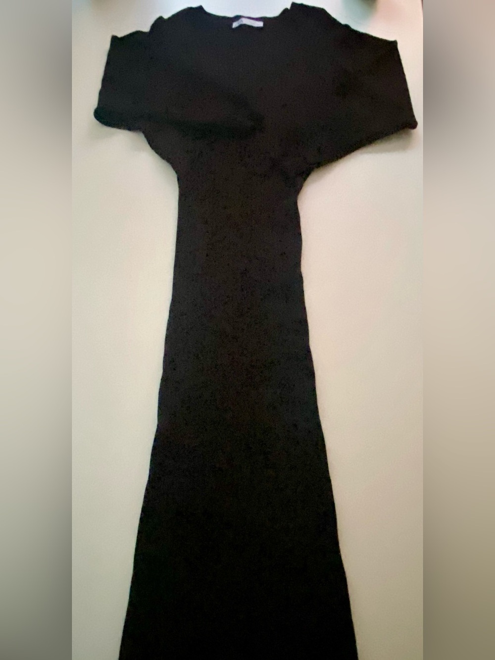 Zara Ribbed Dolman Sleeve Maxi Dress